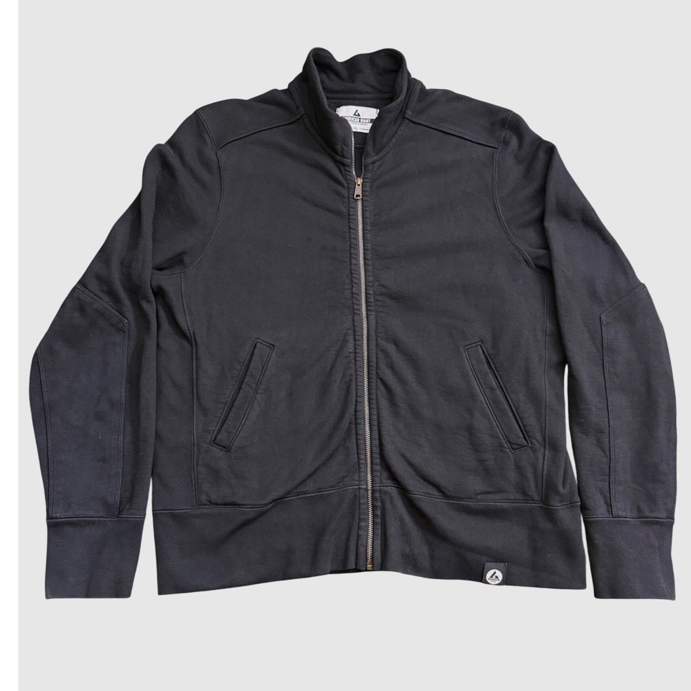 American Giant Classic Full Zip Moc Black Mens XL Made‎ in USA Heavyweight q22